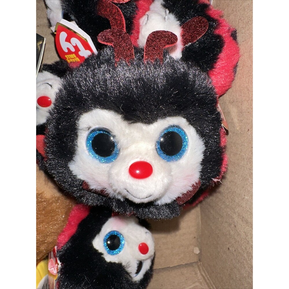 TY Puffies (Beanie Balls) Plush - IZZY the Ladybug (3 inch) - NWTs New A10